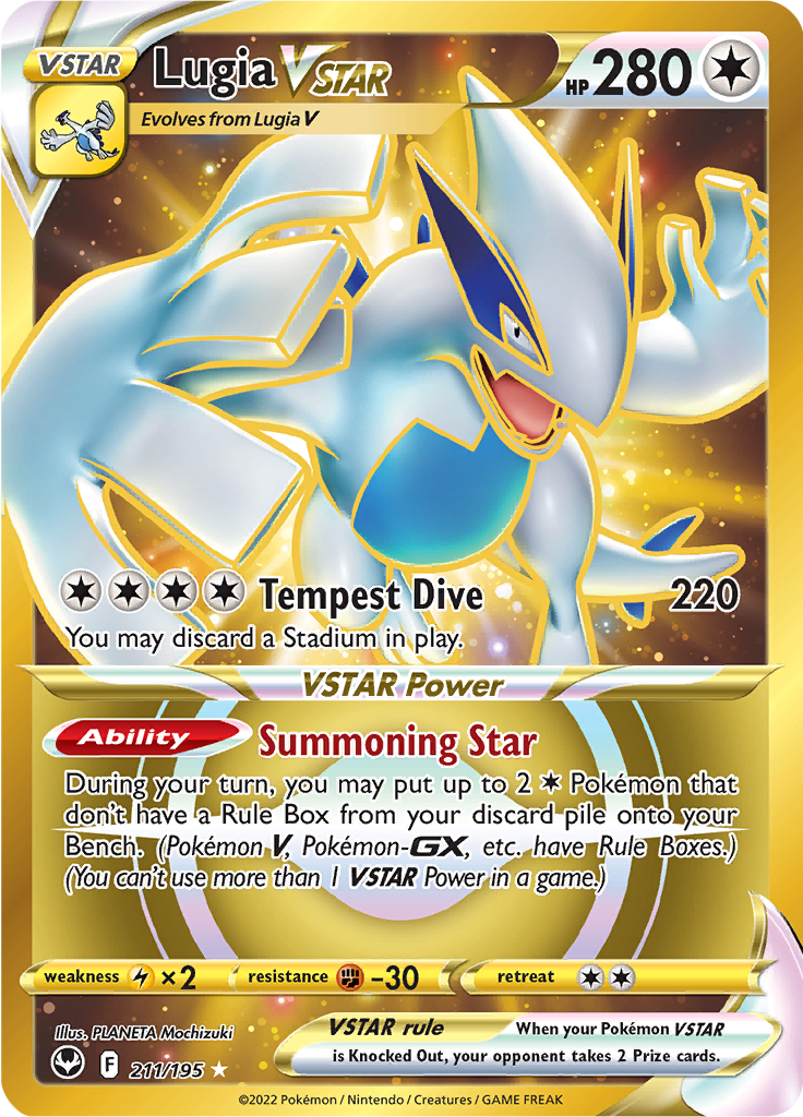 Lugia VSTAR Silver Tempest SIT 211 Limitless