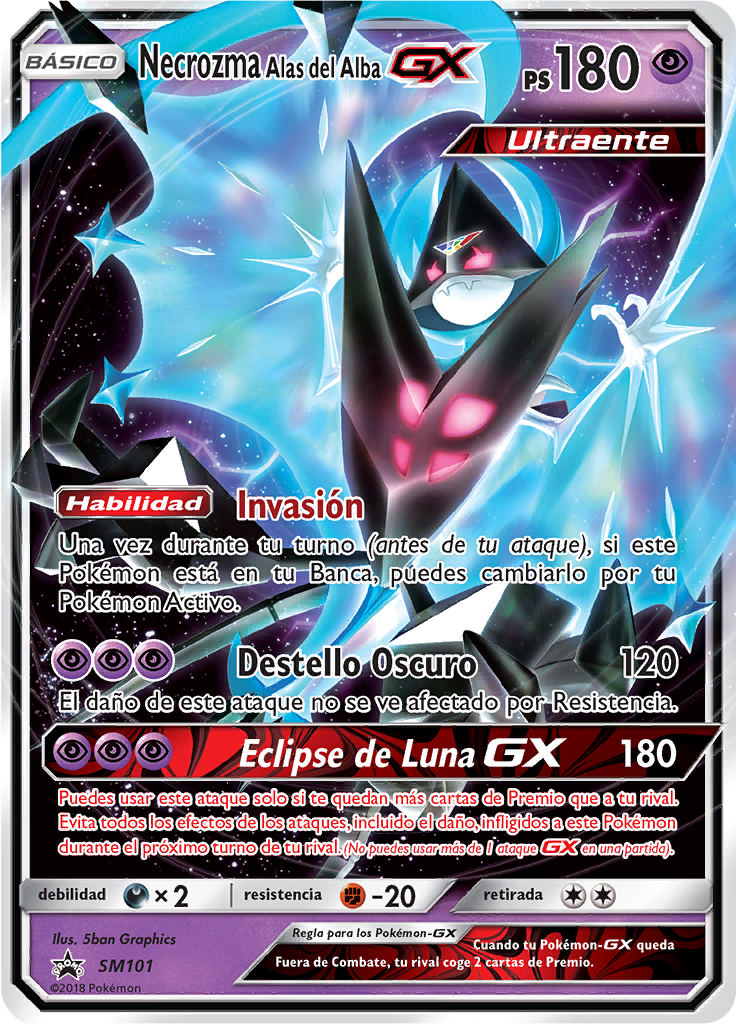Necrozma Alas del AlbaGX Sun & Moon Promos (SMP) 101 Formats Limitless