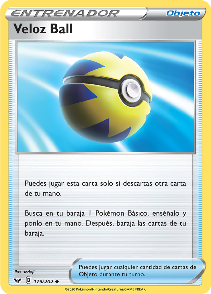 Veloz Ball Espada y Escudo (SSH) 179 Limitless Veloz Ball Espada y Escudo (SSH) 179 Limitless