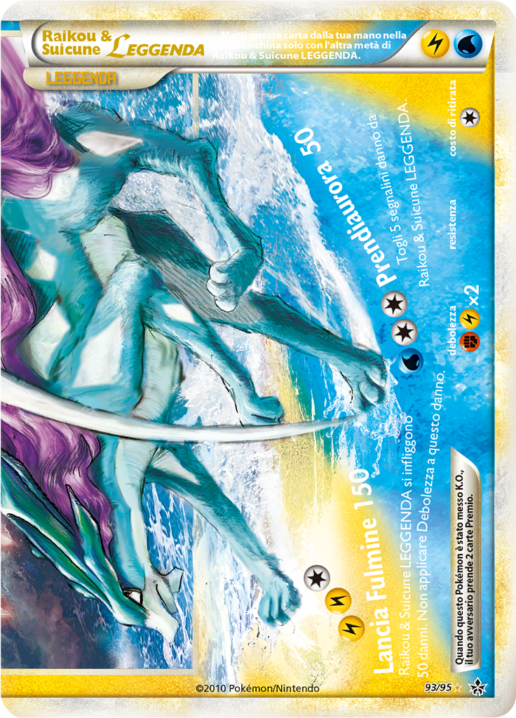 Raikou Suicune Leggenda Forze Scatenate Ul 93 Limitless